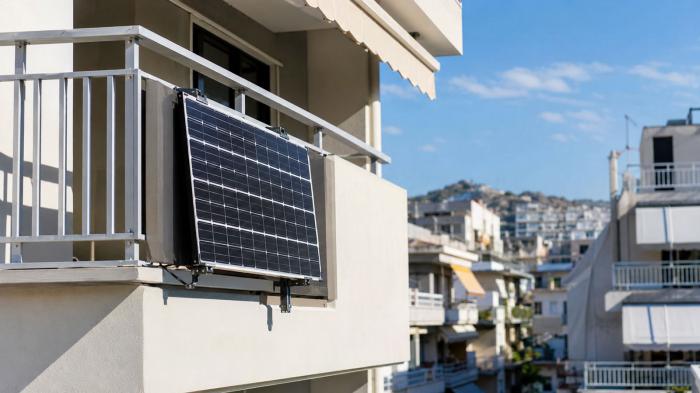 Φωτοβολταϊκό στο μπαλκόνι και οικιακή μπαταρία στο εσωτερικό του σπιτιού, για με Φωτοβολταϊκό στο μπαλκόνι και οικιακή μπαταρία στο εσωτερικό του σπιτιού, για μεγαλύτερη ενεργειακή αυτονομία