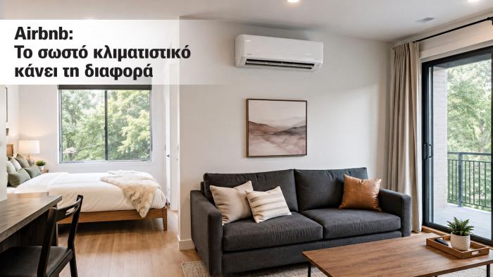 Κλιματιστικό για Airbnb και ενοικιαζόμενα: Τι πρέπει να προσέξεις Κλιματιστικό για Airbnb και ενοικιαζόμενα: Τι πρέπει να προσέξεις