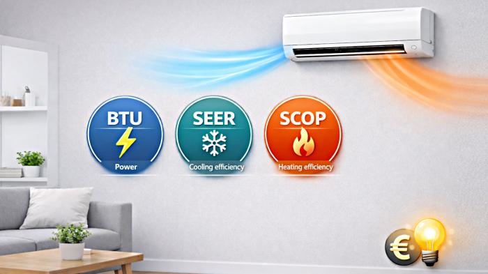 Μην πάρεις κλιματιστικό πριν καταλάβεις τι σημαίνουν BTU, SEER και SCOP Μην πάρεις κλιματιστικό πριν καταλάβεις τι σημαίνουν BTU, SEER και SCOP