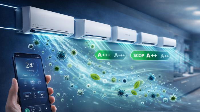 Kλιματιστικά 2026: Οι Κινέζοι ανεβαίνουν, οι «καθιερωμένοι» απαντούν με AI, καθα Kλιματιστικά 2026: Οι Κινέζοι ανεβαίνουν, οι «καθιερωμένοι» απαντούν με AI, καθαρό αέρα και after sales
