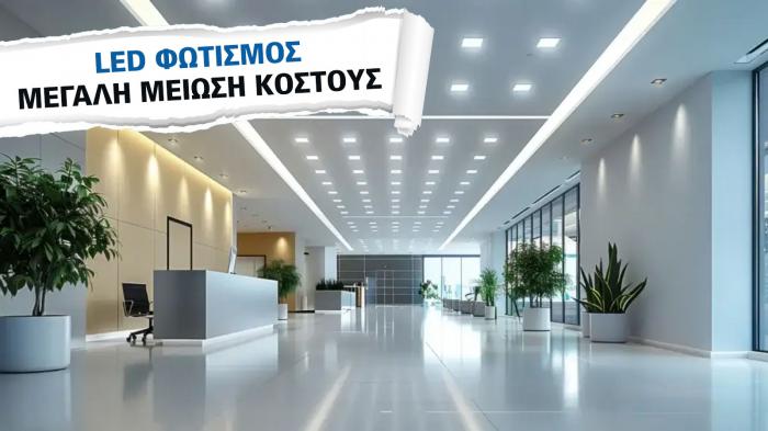 LED Φωτισμός στο κτίριο γραφείων: FAQ, κόστη & οφέλη