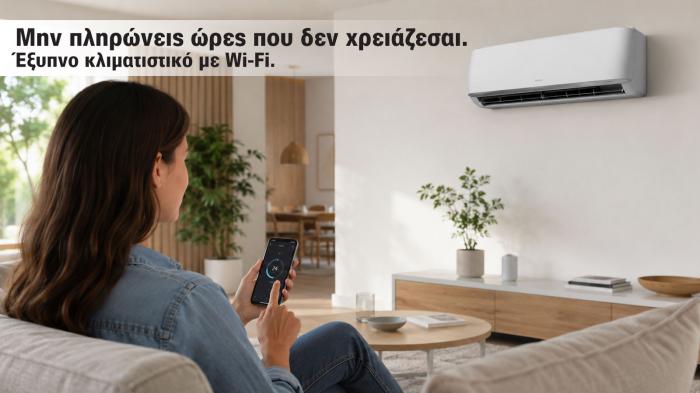 Έξυπνο κλιματιστικό: Πώς το Wi-Fi μειώνει τη σπατάλη Έξυπνο κλιματιστικό: Πώς το Wi-Fi μειώνει τη σπατάλη