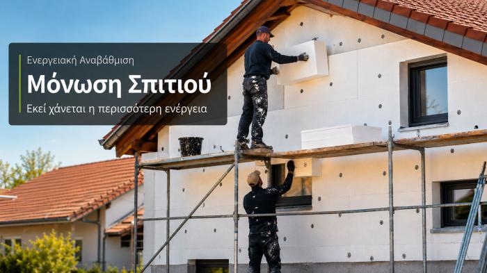 Η σωστή μόνωση μειώνει τις απώλειες πριν δουλέψει το σύστημα θέρμανσης ή ψύξης. Η σωστή μόνωση μειώνει τις απώλειες πριν δουλέψει το σύστημα θέρμανσης ή ψύξης.