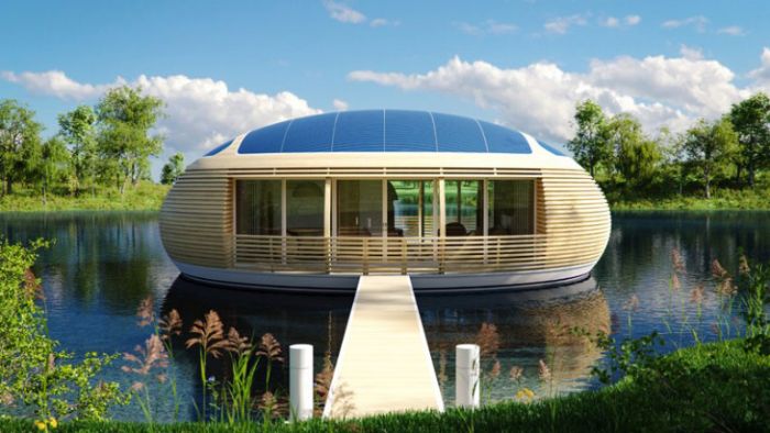 Βουτιά στην οικολογία με ένα πλωτό ηλιακό σπίτι!