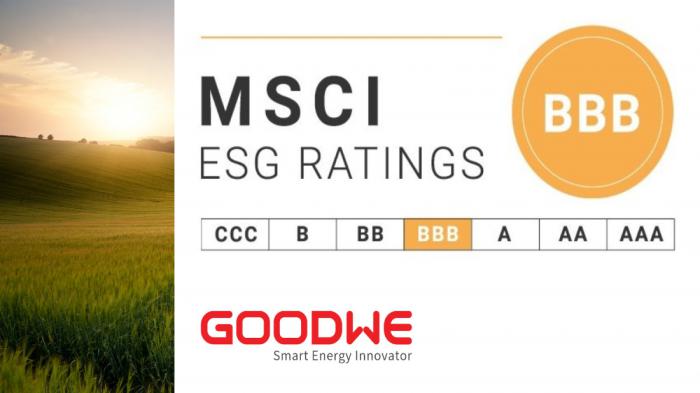 Η GoodWe με διάκριση BBB του MSCI ESG Rating για το 2023 